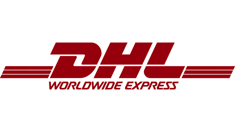 DHL brand logo vinyl decal